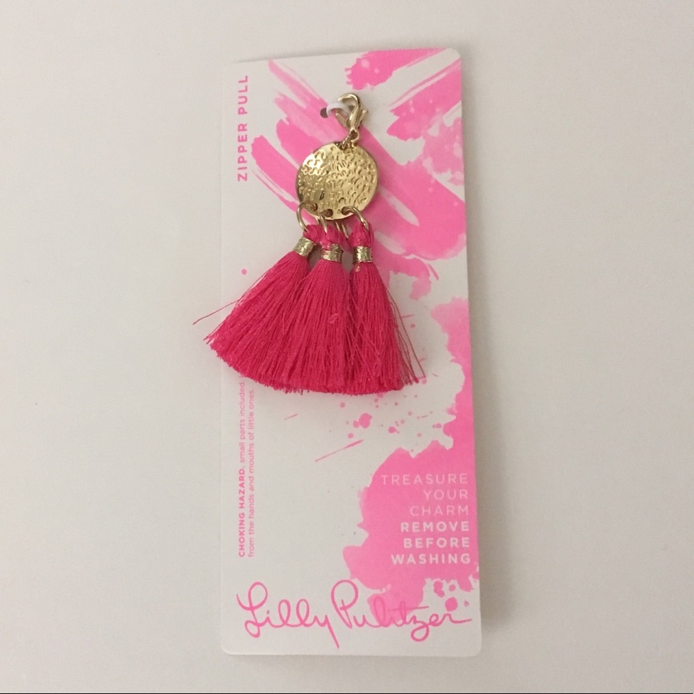 Lilly Pulitzer Pink Removable Tassel